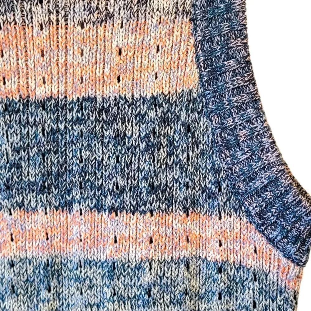 Gap Women's Blue Space Dye Colorblock Sweater Size S NWT - Picture 5 of 7